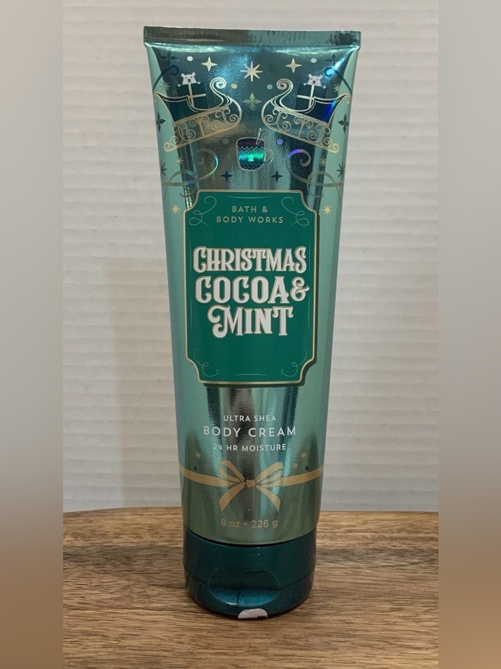 Bath and Body Works CHRISTMAS COCOA & MINT Ultra Shea Body Cream ~ 8 fl.oz.